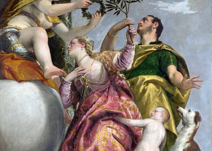 1575 Greeting Card featuring the painting Happy Union #1 by Paolo Veronese