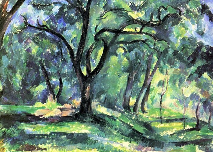 Landscape Greeting Card featuring the painting Landscape #1 by Paul Cezanne