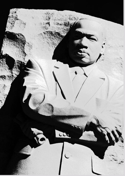 Martin Greeting Card featuring the photograph Martin Luther King Memorial by Cora Wandel
