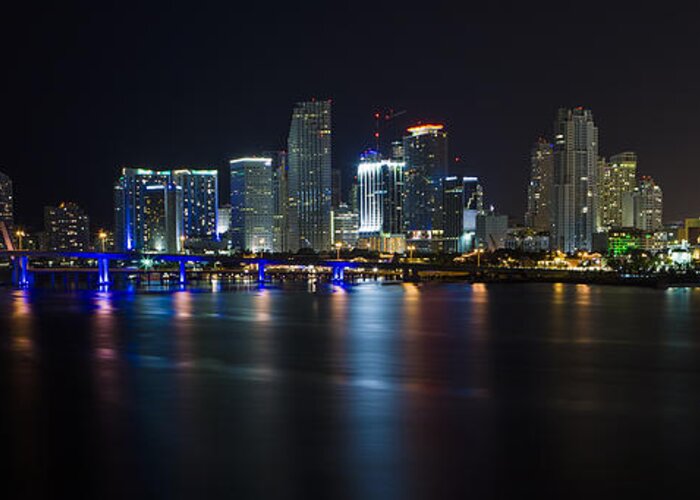 Architecture Greeting Card featuring the photograph Miami Downtown Skyline by Raul Rodriguez