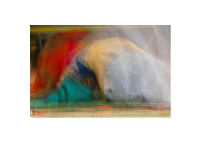 Belly Dancing Greeting Card featuring the photograph Mideastern Dancing by Catherine Sobredo