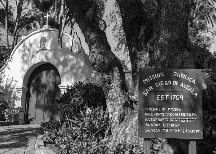 California Greeting Card featuring the photograph Mission Basilica San Diego de Alcala #2 by Sonny Marcyan