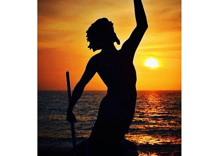 Ig_honours Greeting Card featuring the photograph Neptune At Dusk #1 by Natasha Marco