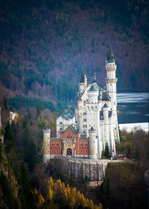 Castle Greeting Card featuring the photograph Neuschwanstein Castle #1 by Ryan Wyckoff