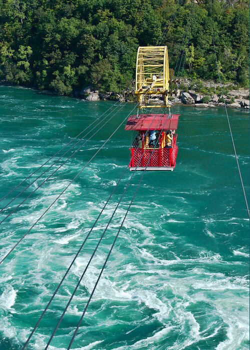 Travel Greeting Card featuring the photograph Niagara river cable car #1 by Marek Poplawski