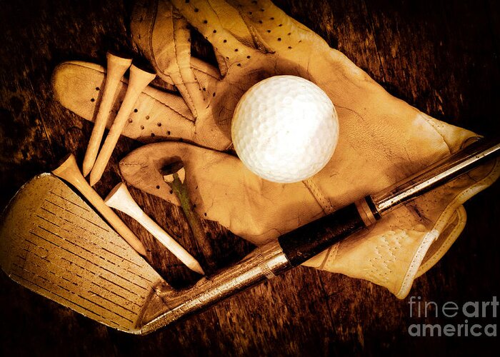 Golf Greeting Card featuring the photograph We Are Not Old We Are Vintage by Charline Xia