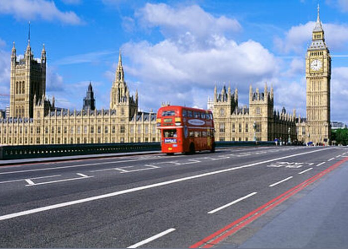 Photography Greeting Card featuring the photograph Parliament Big Ben London England #1 by Panoramic Images