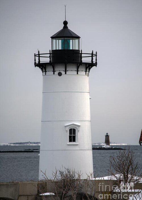 Portsmouth Greeting Card featuring the photograph Portsmouth Harbor Light #1 by Kevin Fortier