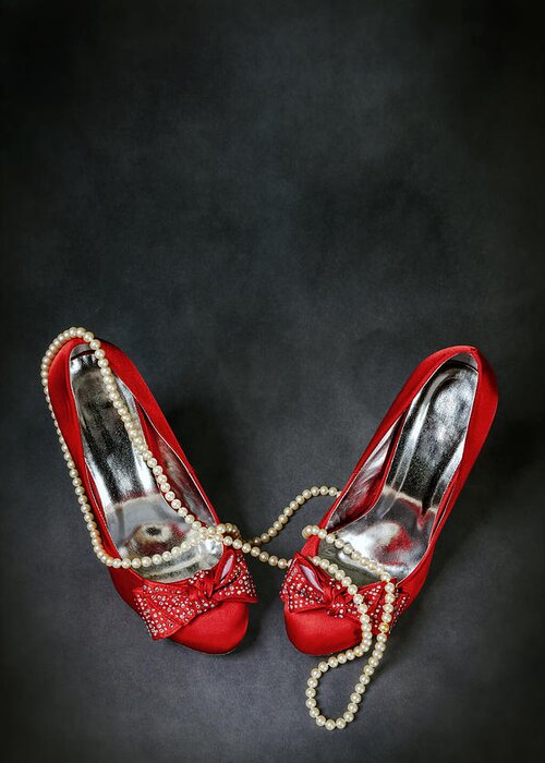 Shoe Greeting Card featuring the photograph Red Shoes #1 by Joana Kruse