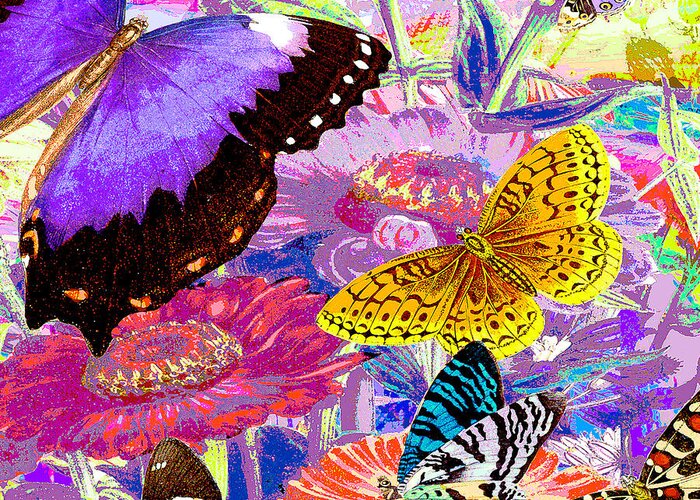 Butterflies Greeting Card featuring the digital art Serendipity by Amelia Carrie