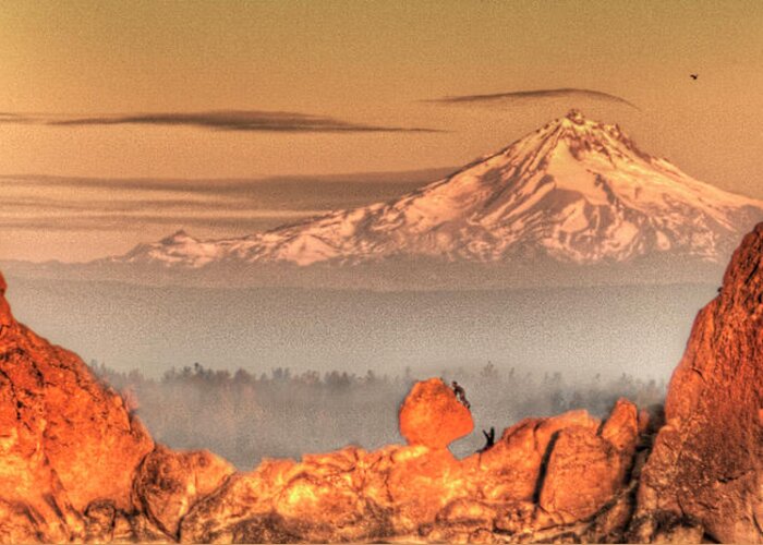 Tranquility Greeting Card featuring the photograph Smith Rock, Oregon #1 by Image By Nonac digi For The Green Man