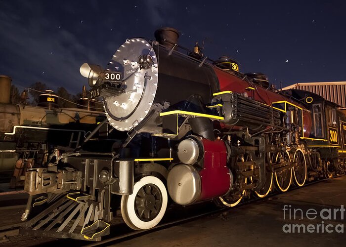 Steam Locomotive Greeting Card featuring the photograph Steam Locomotive #1 by Keith Kapple
