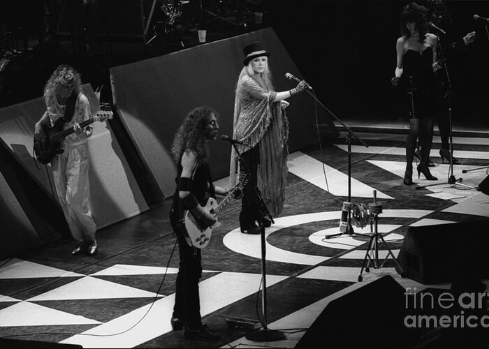 Singer Greeting Card featuring the photograph Stevie Nicks #1 by Concert Photos