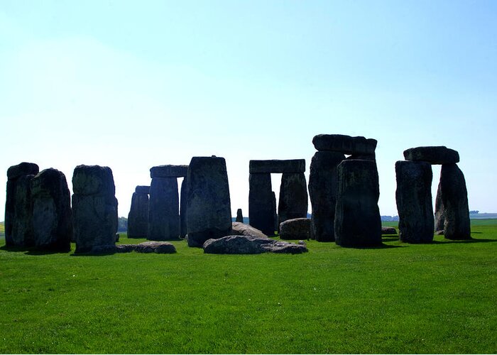 Wiltshire Greeting Card featuring the photograph Stonehenge #1 by Sharon Popek