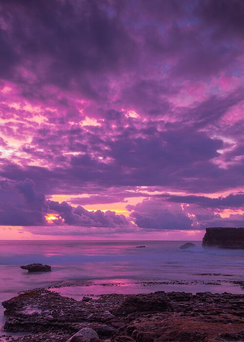 Travel Greeting Card featuring the photograph Sunset at Tanah Lot - Bali #1 by Matthew Onheiber