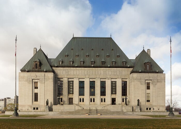 Canada Greeting Card featuring the photograph Supreme Court of Canada building #1 by Josef Pittner