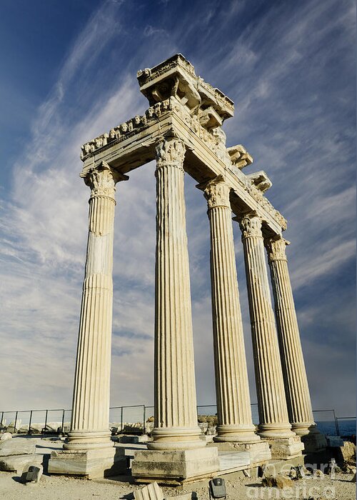 Turkey Greeting Card featuring the photograph Temple of Apollo in Side #4 by Jelena Jovanovic