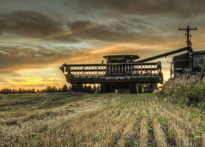 Around Town Greeting Card featuring the photograph The harvest time #1 by Nick Mares