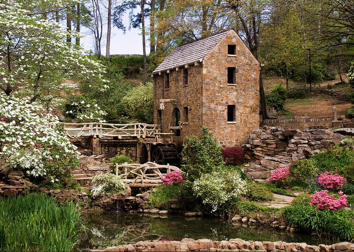 Ar Greeting Card featuring the photograph The Old Mill by Lana Trussell