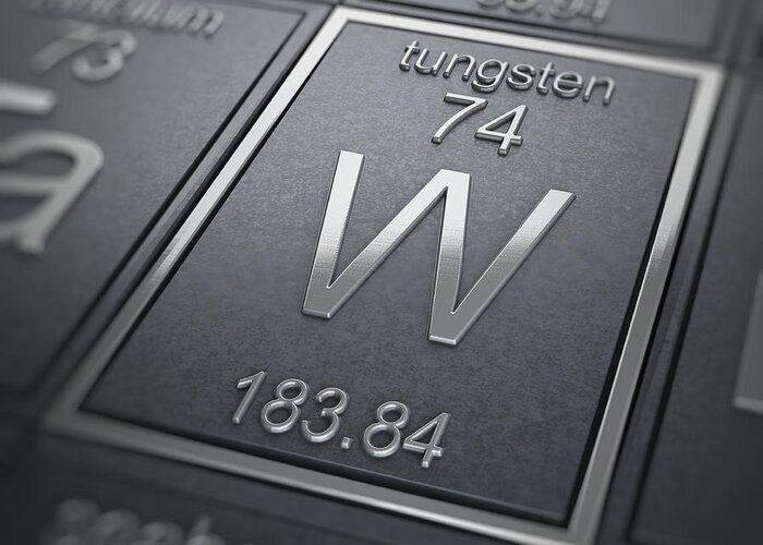Tungsten Greeting Card featuring the photograph Tungsten Chemical Element #1 by Science Picture Co