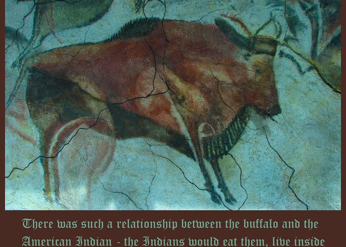 Val Kilmer On The Bison Greeting Card featuring the digital art Val Kilmer On The Bison by Unknown