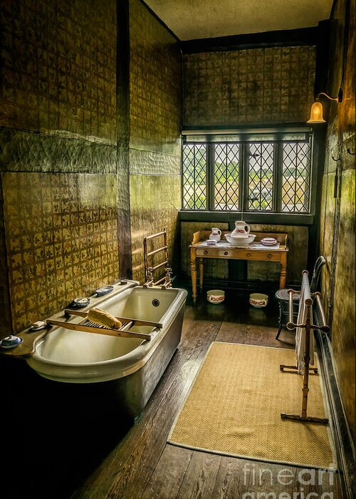 British Greeting Card featuring the photograph Victorian Wash Room #2 by Adrian Evans