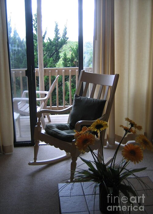 Chairs Greeting Card featuring the photograph Waiting #1 by Marlene Robbins
