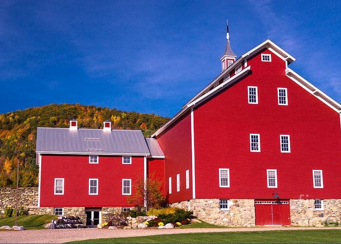 Barn Greeting Card featuring the photograph West Monitor Barn. #2 by New England Photography