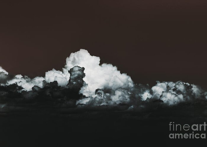 Clouds Greeting Card featuring the photograph Words Mean More At Night #2 by Dana DiPasquale