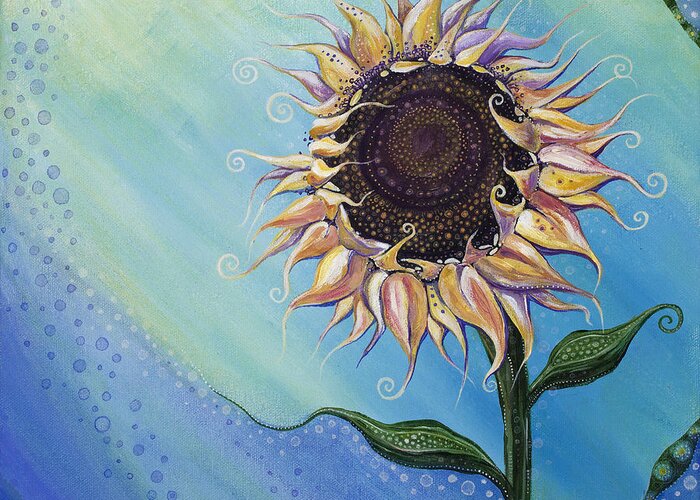 Floral Greeting Card featuring the painting You Are My Sunshine #2 by Tanielle Childers