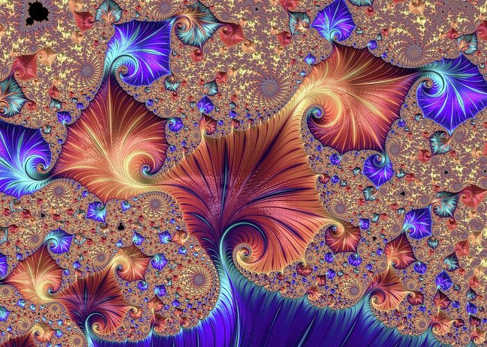 Chaos Greeting Card featuring the photograph Mandelbrot Fractal #13 by Alfred Pasieka