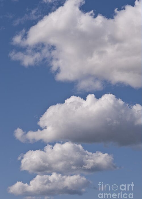 Atmosphere Greeting Card featuring the photograph Cumulus clouds #15 by Jim Corwin