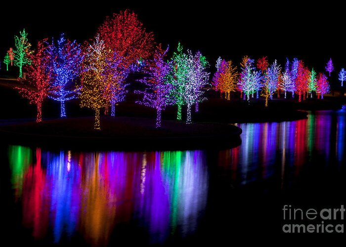 Christmas Greeting Card featuring the photograph Christmas Reflections #19 by Anthony Totah