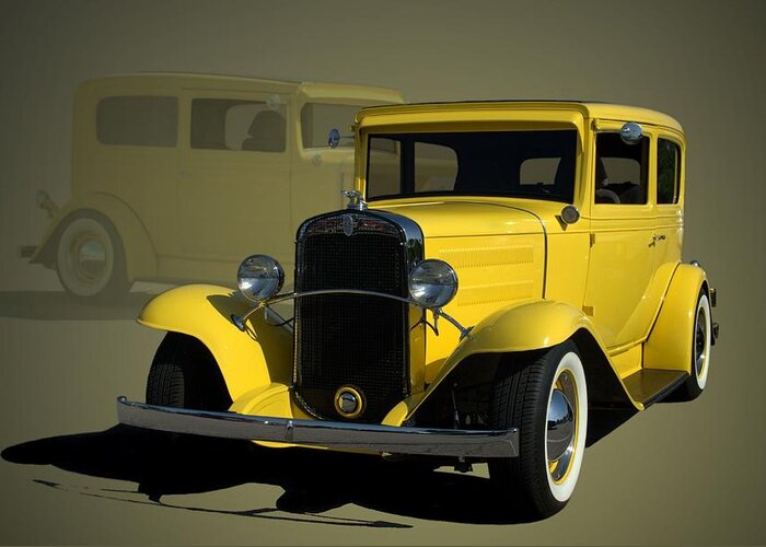 1931 Greeting Card featuring the photograph 1931 Chevrolet Sedan Hot Rod by Tim McCullough