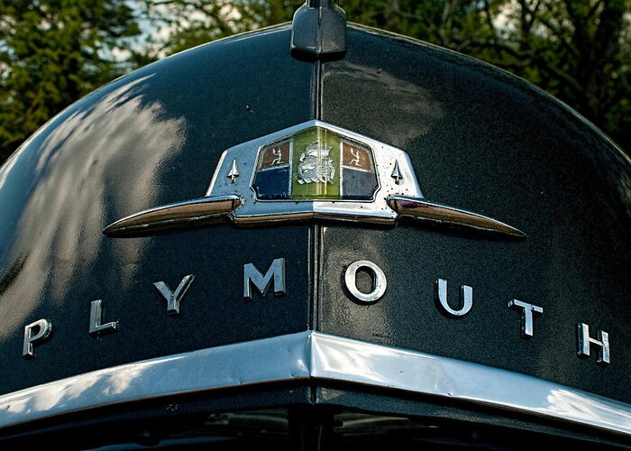 Plymouth Greeting Card featuring the photograph 1950 Plymouth Special Deluxe by Kristia Adams