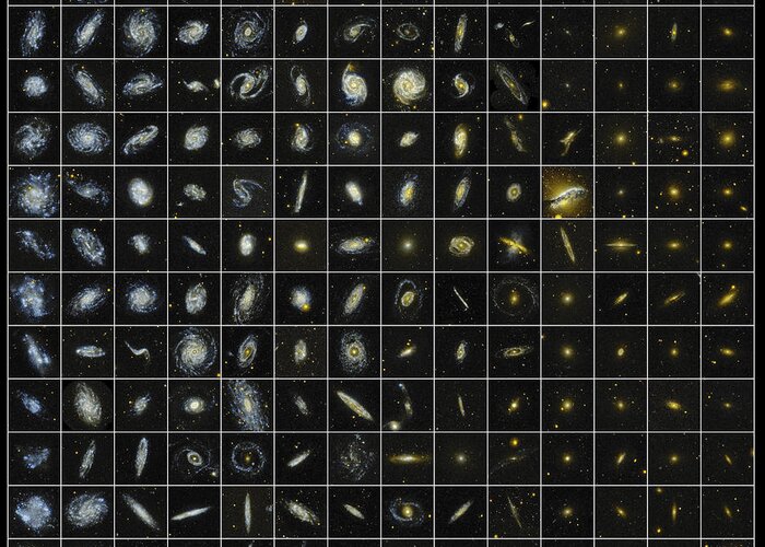 Ultraviolet Greeting Card featuring the photograph 196 Galaxies by Science Source