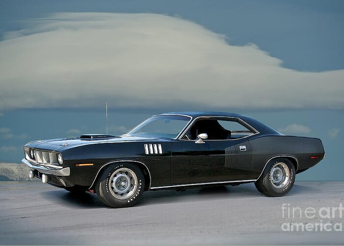 American Greeting Card featuring the photograph 1971 Plymouth Baracuda 'HemiCuda' by Dave Koontz
