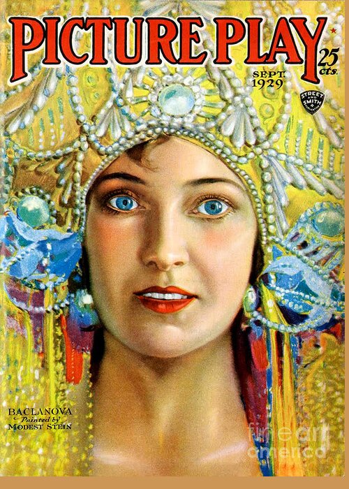 Usa Greeting Card featuring the drawing 1920s Usa Picture Play Magazine Cover #2 by The Advertising Archives