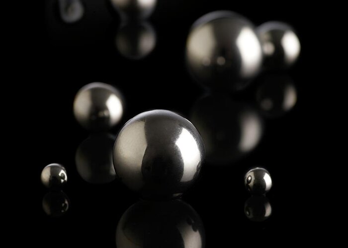 Ball Greeting Card featuring the photograph Ball Bearings #2 by Science Photo Library