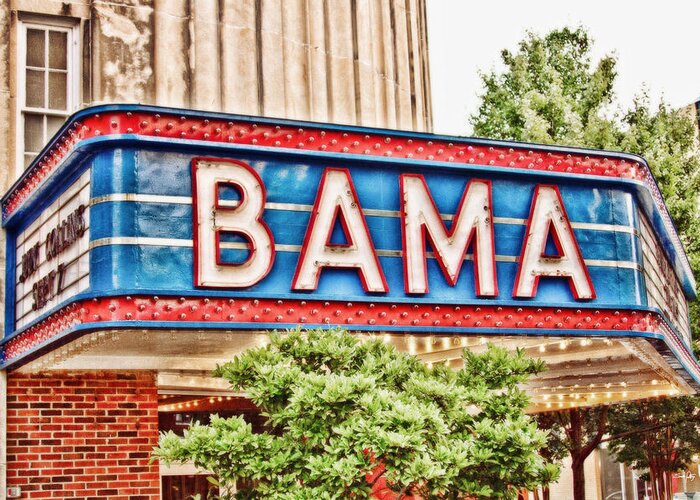 Bama Theatre Greeting Card featuring the photograph Bama by Scott Pellegrin