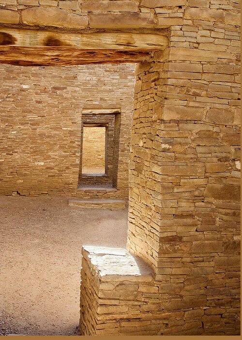 Ralser Greeting Card featuring the photograph Chaco canyon #3 by Steven Ralser