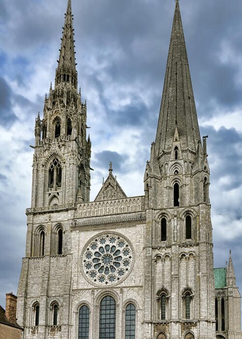 France Greeting Card featuring the photograph Chartres Cathedral #2 by Olivier Le Queinec
