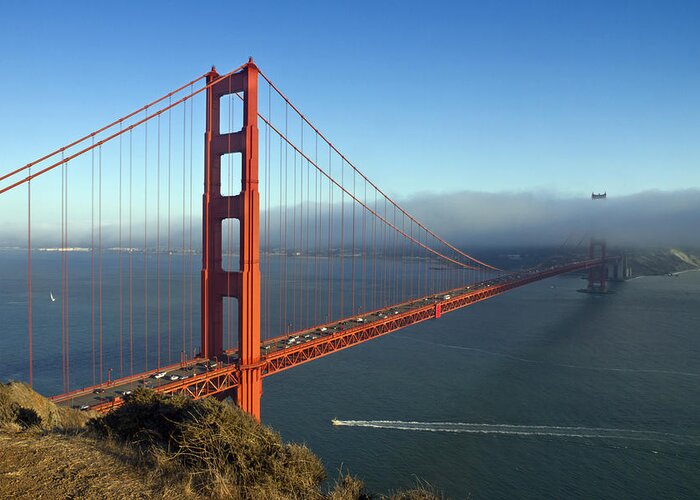 America Greeting Card featuring the photograph Golden Gate Bridge #5 by Melanie Viola