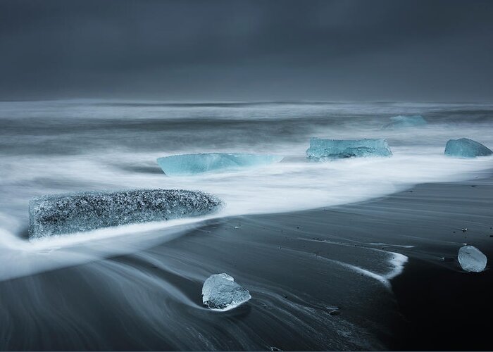 Water's Edge Greeting Card featuring the photograph Iceland #2 by Jeremy Walker