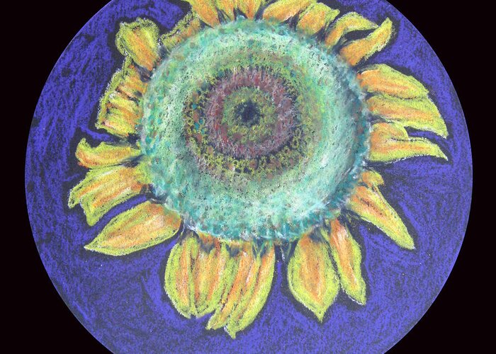 Sunflower Greeting Card featuring the drawing Let the Sun Shine In #2 by Patricia Januszkiewicz