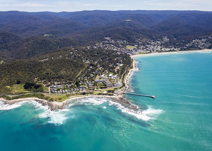 Australia Greeting Card featuring the photograph Lorne, Surf Coast Shire #2 by Brett Price