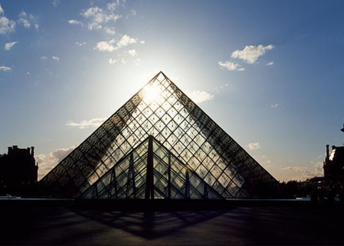 Photography Greeting Card featuring the photograph Louvre Paris France #2 by Panoramic Images