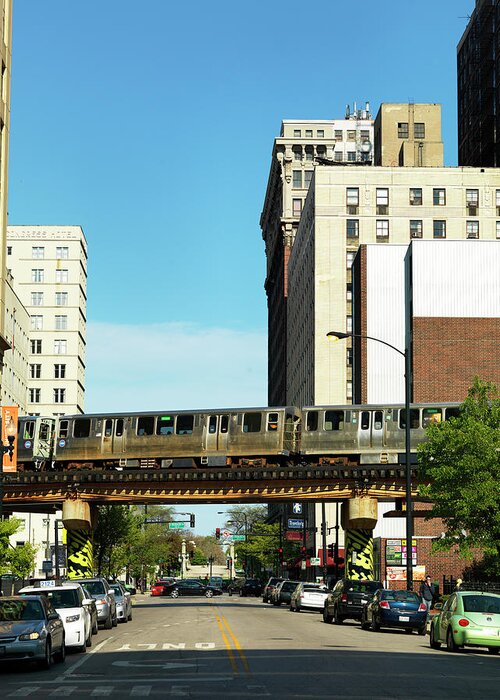 Built Structure Greeting Card featuring the photograph Low Angle View Of Subway Train #2 by Johner Images