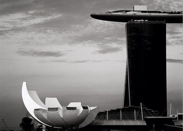 Singapore Greeting Card featuring the photograph Modern Singapore #2 by Shaun Higson