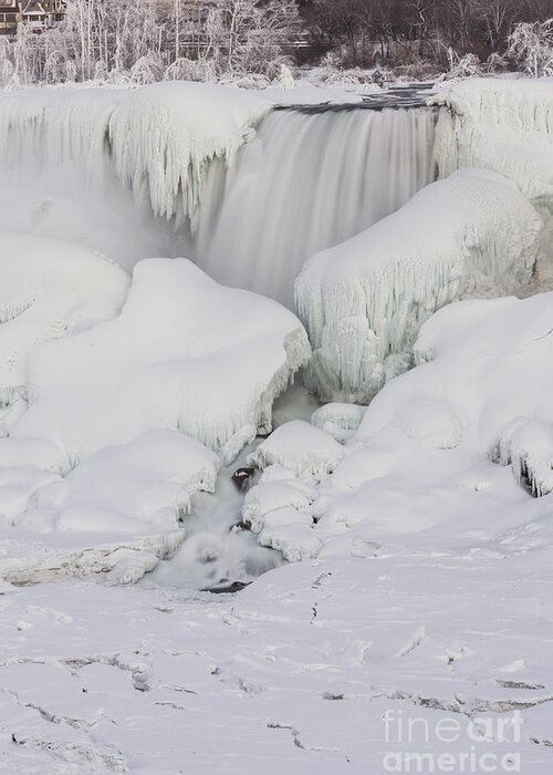 American Greeting Card featuring the photograph Niagara Falls Frozen #2 by JT Lewis